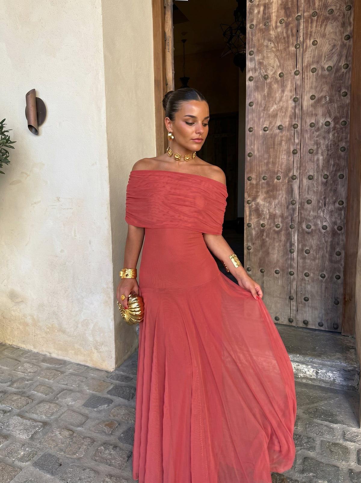 Vestido Elegante Simba de Tul de Seda - Maison Claire et Sylvie