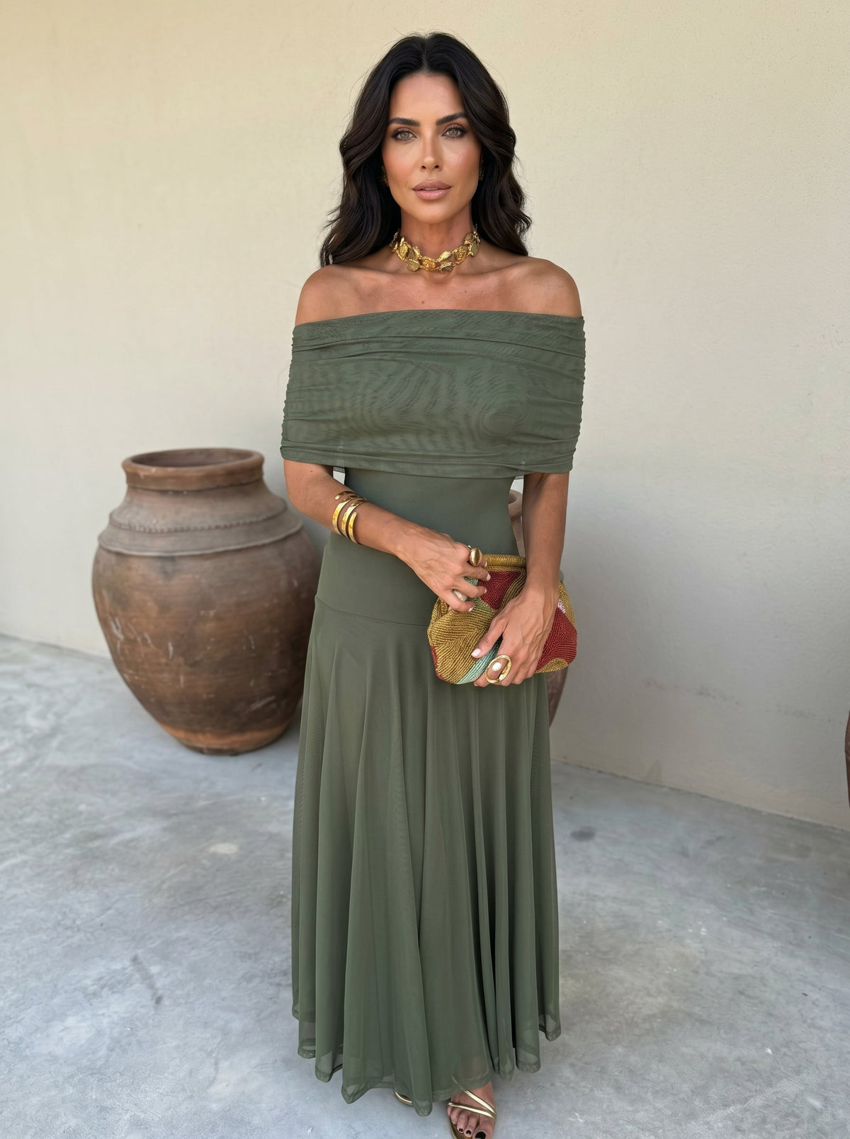 Vestido Elegante Simba de Tul de Seda - Maison Claire et Sylvie