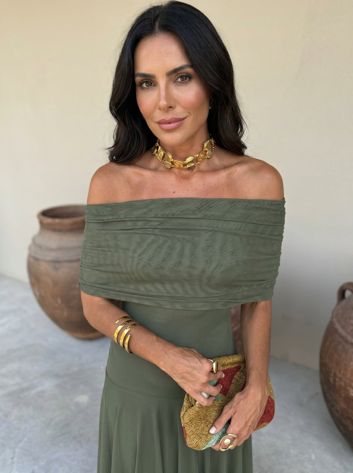 Vestido Elegante Simba de Tul de Seda - Maison Claire et Sylvie