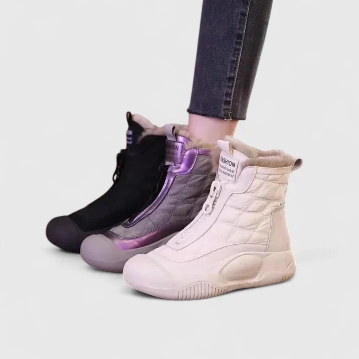 Botas Impermeables Acolchadas con Cierre Frontal