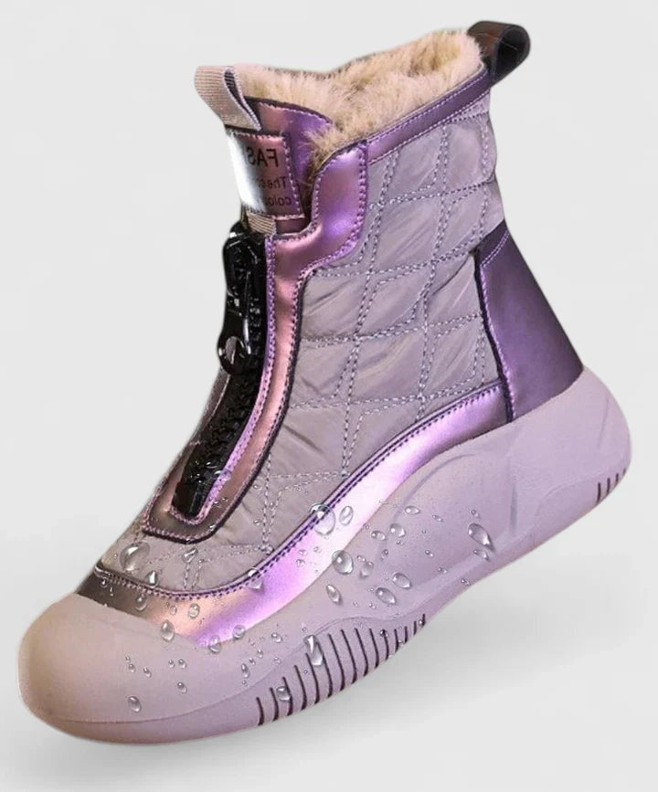 Botas Impermeables Acolchadas con Cierre Frontal