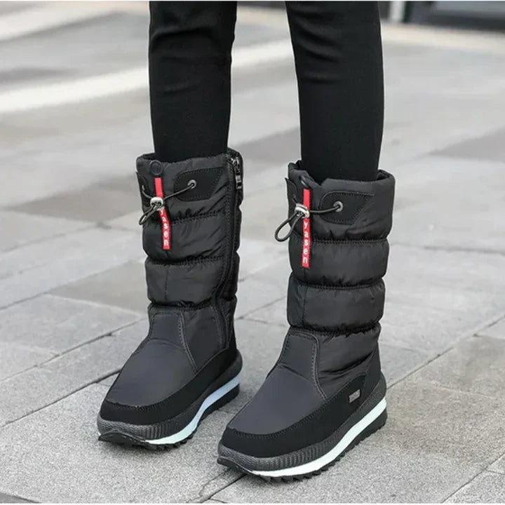 Botas de Invierno Acolchadas e Impermeables de Caña Alta