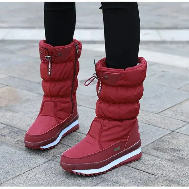 Botas de Invierno Acolchadas e Impermeables de Caña Alta